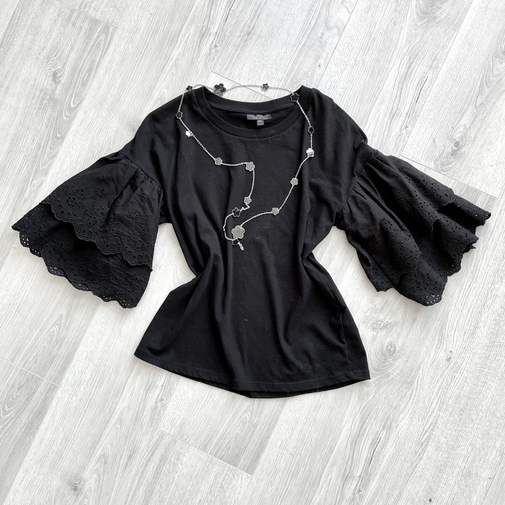 Bolero sleeve cotton top